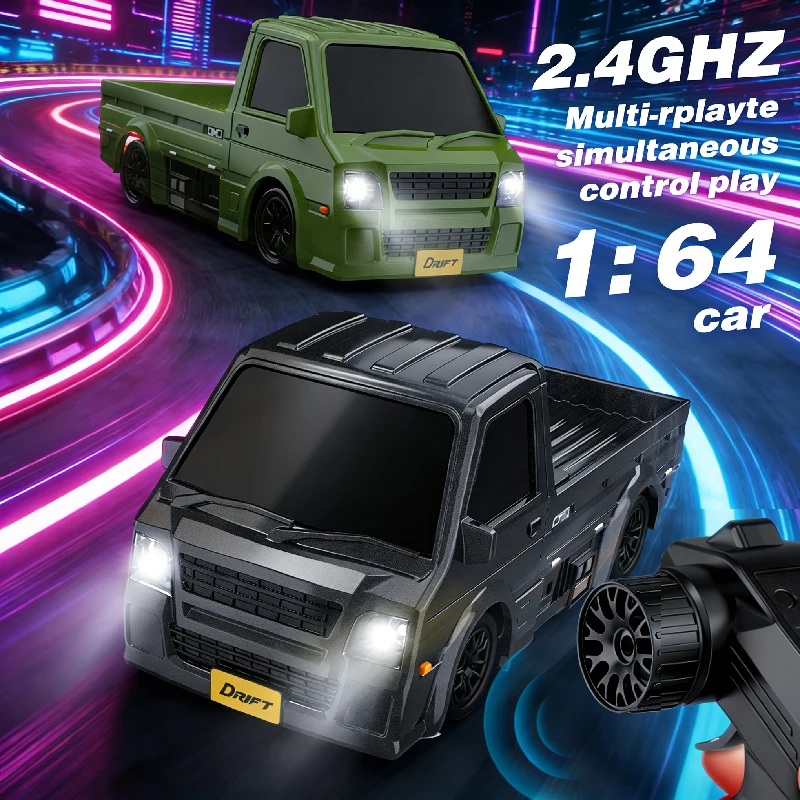 

2026 New Professional Drift Mini RC Remote Control Car K60 Cool Trendy Play 1:64 Full Scale Remote Control Truck