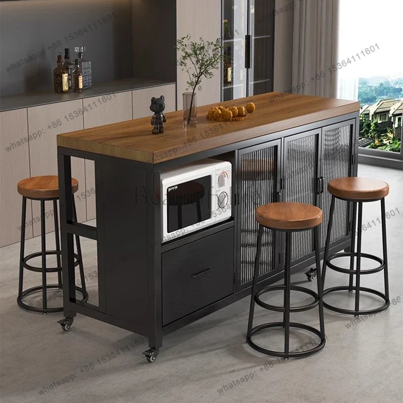 

yj58 Modern Simple Kitchen Islands With Wheels Classic Elegant Trendy Kitchen Islands Luxury Design Islas De Cocina Mueble Furni