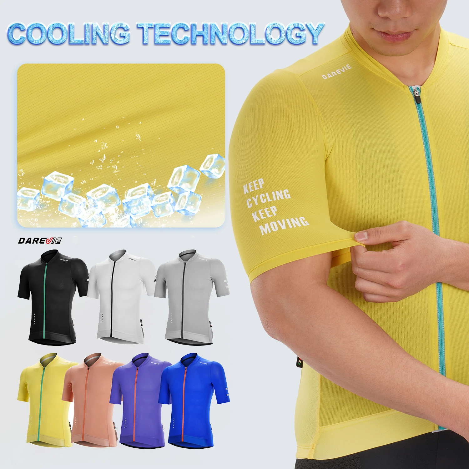 darevie maillot de ciclismo para hombre y mujer camiseta transpirable de secado rapido con tecnologia fresca ropa de talla pequena