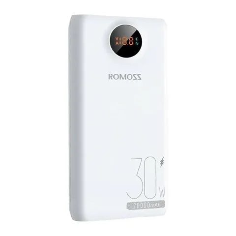 Внешний аккумулятор ROMOSS 20000 мАч, 22.5 Вт/30 Вт, быстрая зарядка USB-C, мощный портативный повербанк для ноутбуков и Xiaomi 13