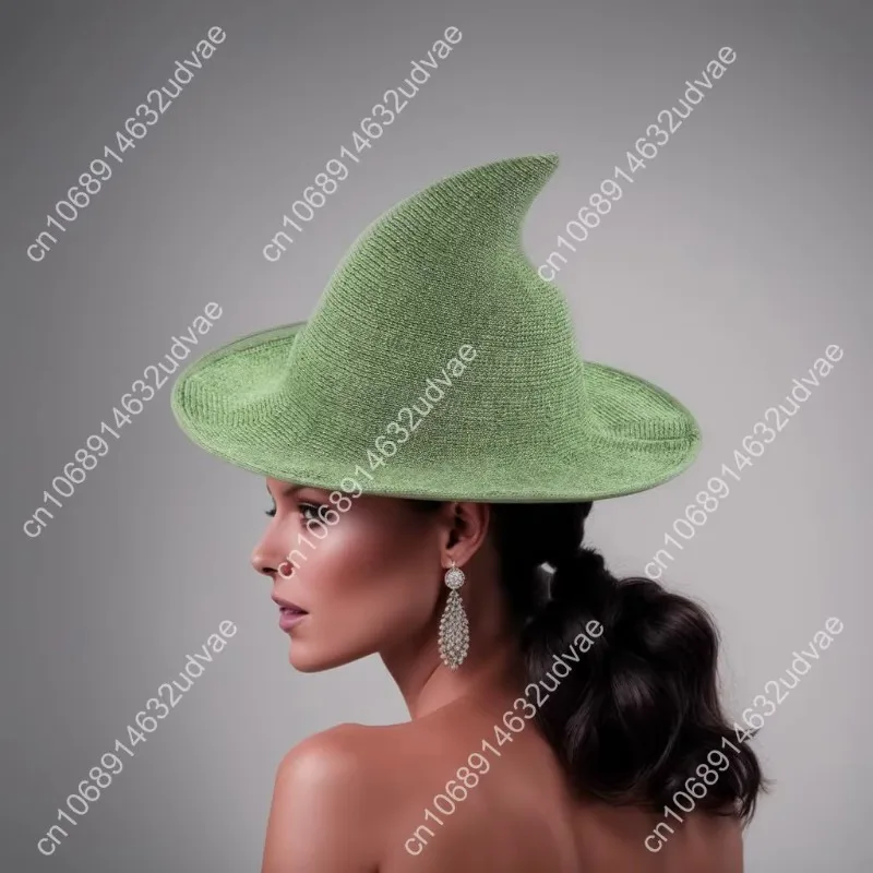 قبعة ساحرة للهالوين للنساء من Bestjybt قبعة صوف محبوكة للحفلات التنكرية وإكسسوارات تنكرية يوميًا