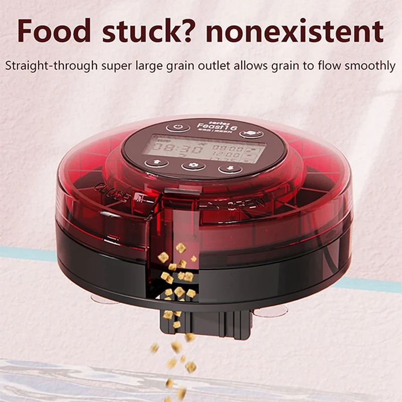 Aquarium Automatic Fish Feeder Automatic Food Dispenser With Timer Rechargeable Timer Feeder With USB Cable LCD Display