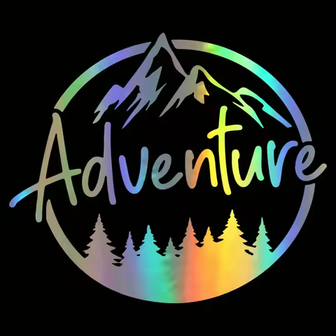 Car Stickers Caravan Sticker Camper Motorhome Vinyl Reflective Flowers Car Accessory Decals