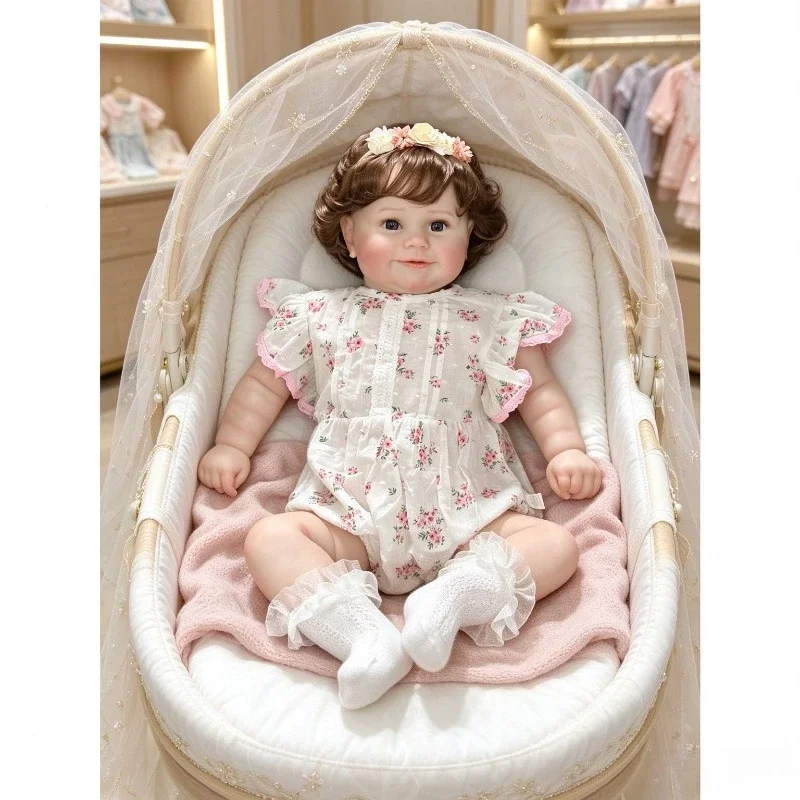 60CM Reborn Baby Doll Maddie  Handmade Art Doll 3D Painting Skin with Visible Veins Muñecas bebes reborn juguetes para niñas