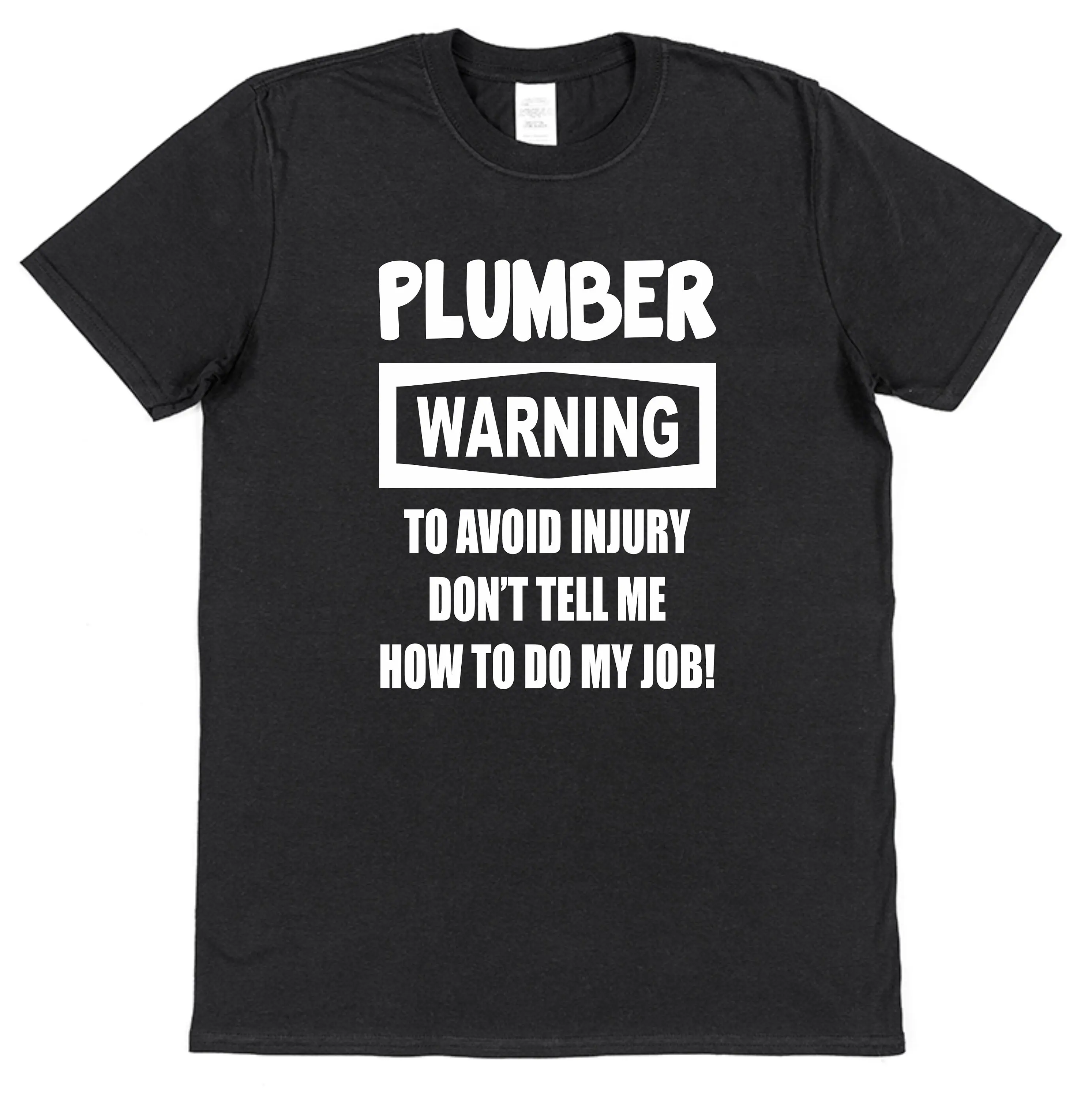 سباك تي شيرت تحذير لا تخبرني كيفية القيام بهوائي القطن مضحك الحاضر سر سانتا تخزين حشو الأب أبي عيد الميلاد