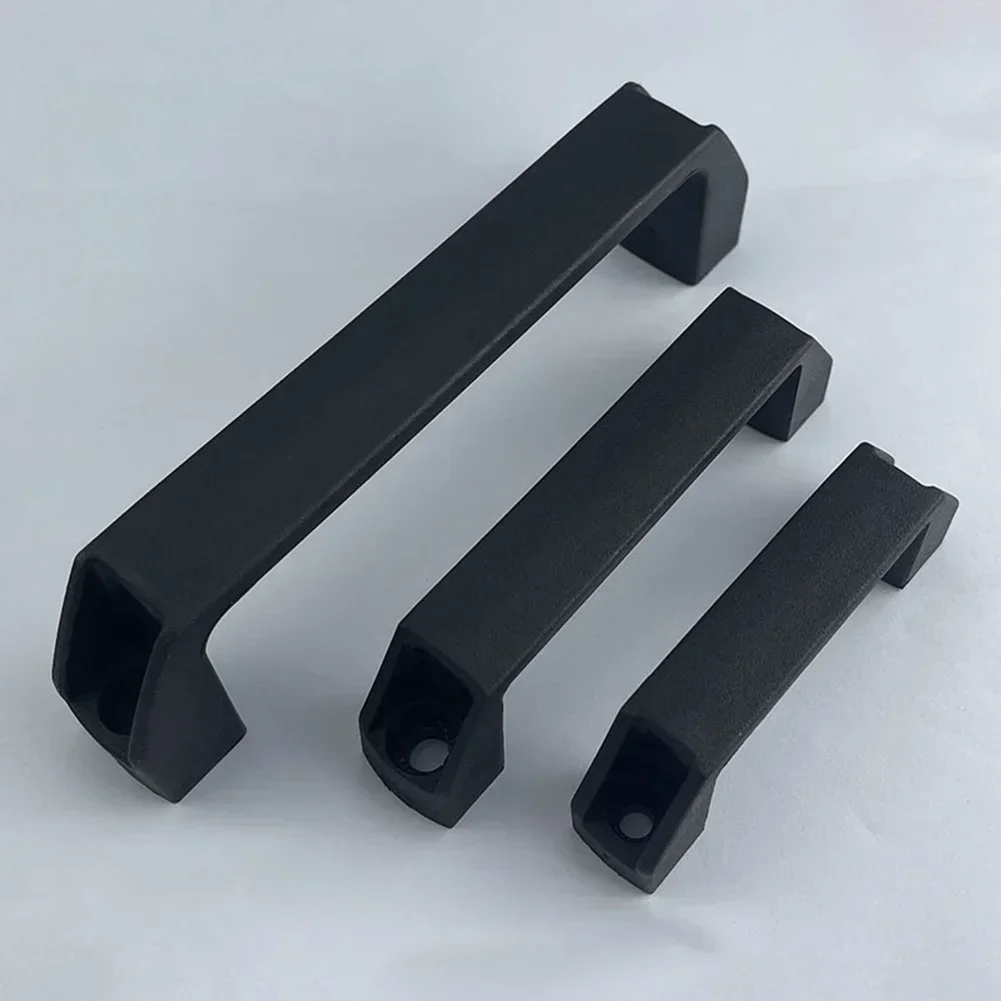 2PCS Cabinet Pulls Handles Furniture Handles Drawer Knob Black Plastic Industrial Cabinet Handles Wardrobe Knobs Hardware