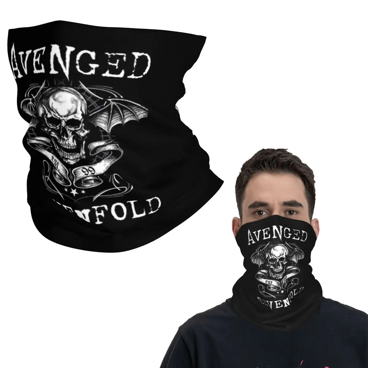 

Бандана Avenged Sevenfold, многофункциональный шарф с принтом, головной убор для занятий спортом на открытом воздухе, унисекс, для взрослых