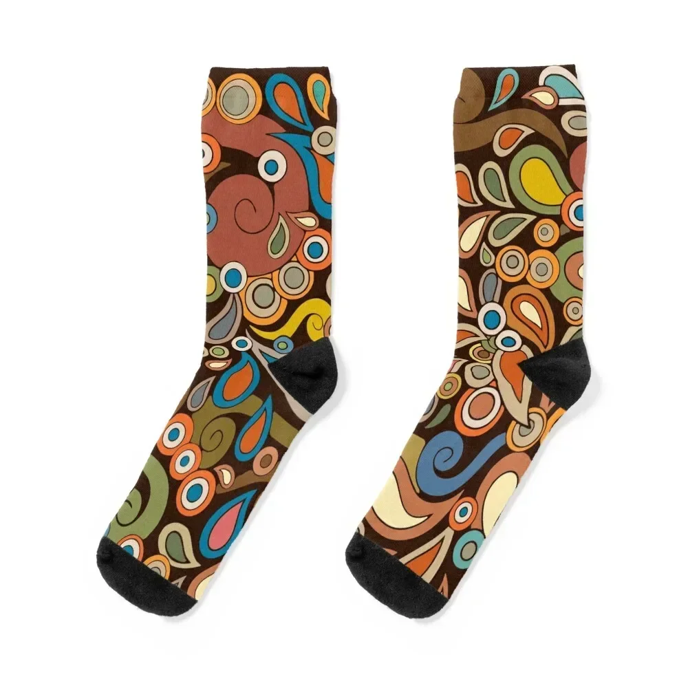 Calcetines de algodón para hombre y mujer, medias de diseño Retro y Funky, hechos a mano