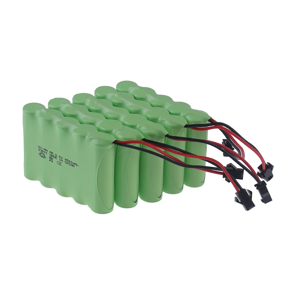 Akumulator NiMH AA 6 V 4500 mAh do zabawek Rc Samochody Czołgi Roboty Pistolet Ulepszony akumulator 3000 mAh do łodzi Rc Akumulator 6 V