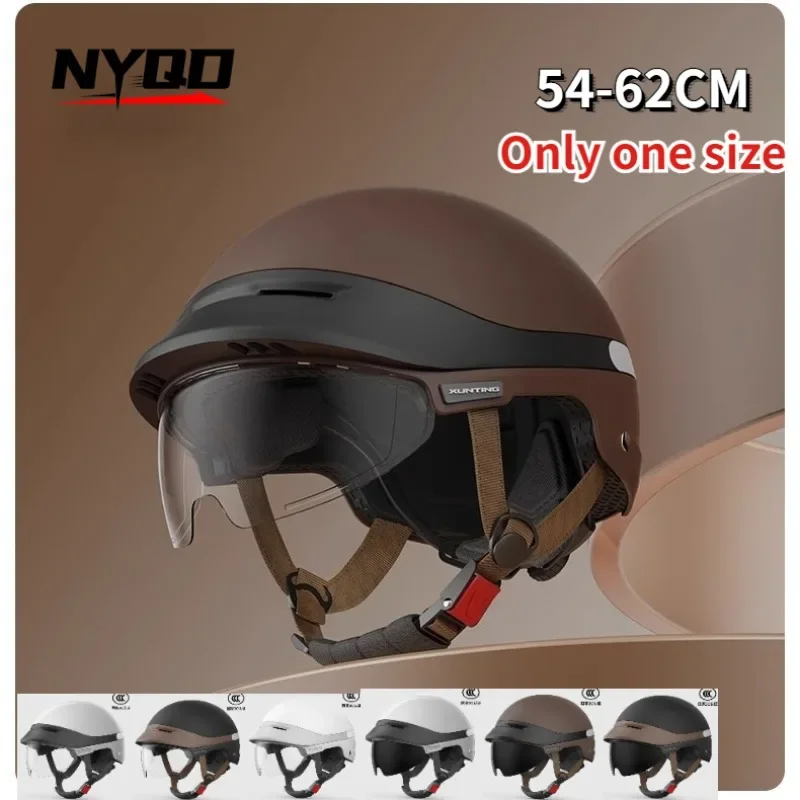 2024 New Motorcycle Half Helmet Baseball Cap Half Face Helmet Anti-UV Safety Hard Hat Helmet Motorcycle for Mens