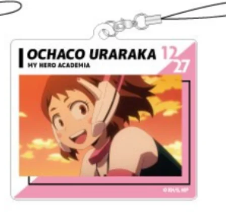 Anime Uraraka Ochako Shoto Todoroki Midoriya Izuku Bakugou Katsuki Keychain Doll Game Acrylic Keyring Pendant for Gift