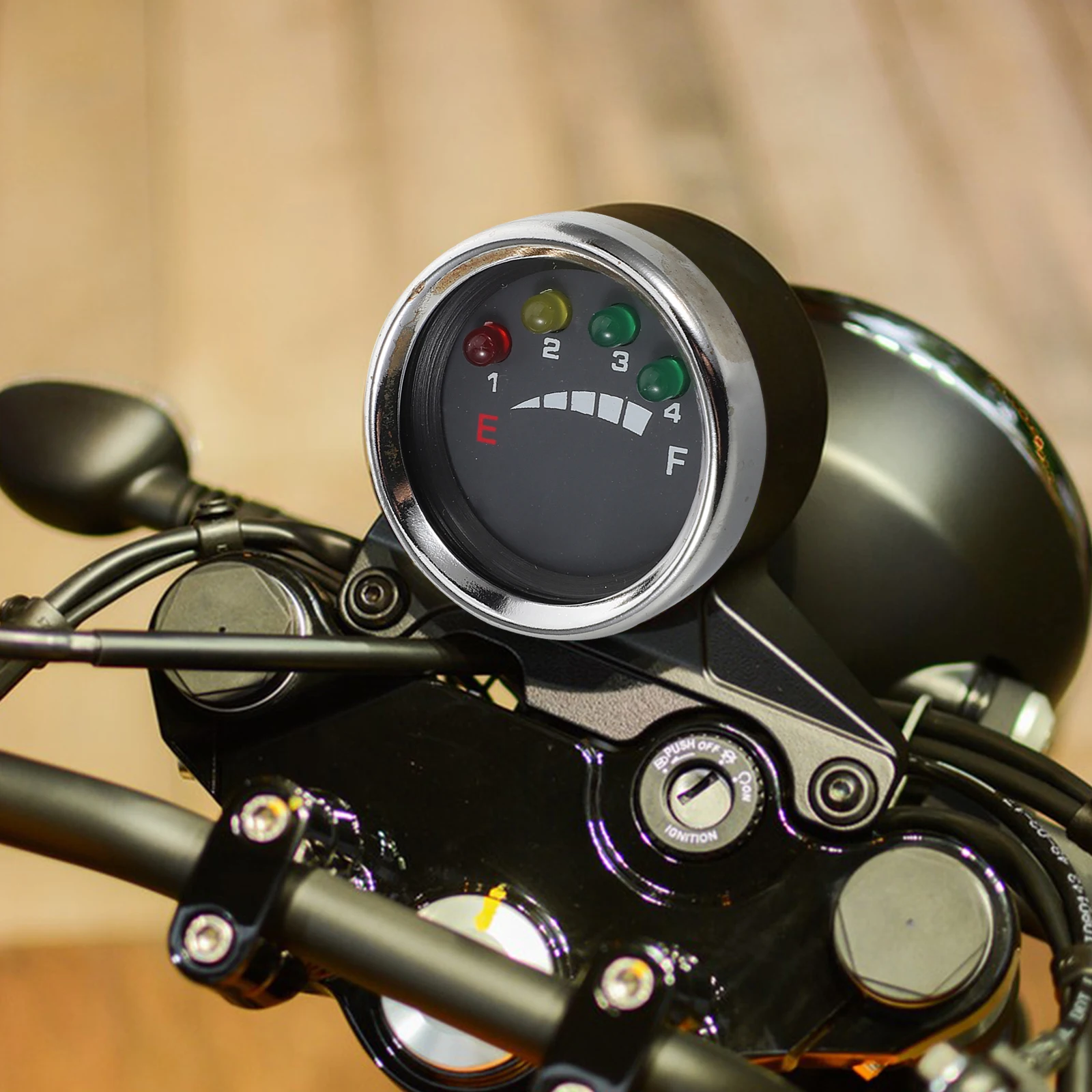 

Universal Power Display Meter Electric Bike Voltmeter LCD Monitor for Scooter Motorcycle ATV Waterproof Compact Metal