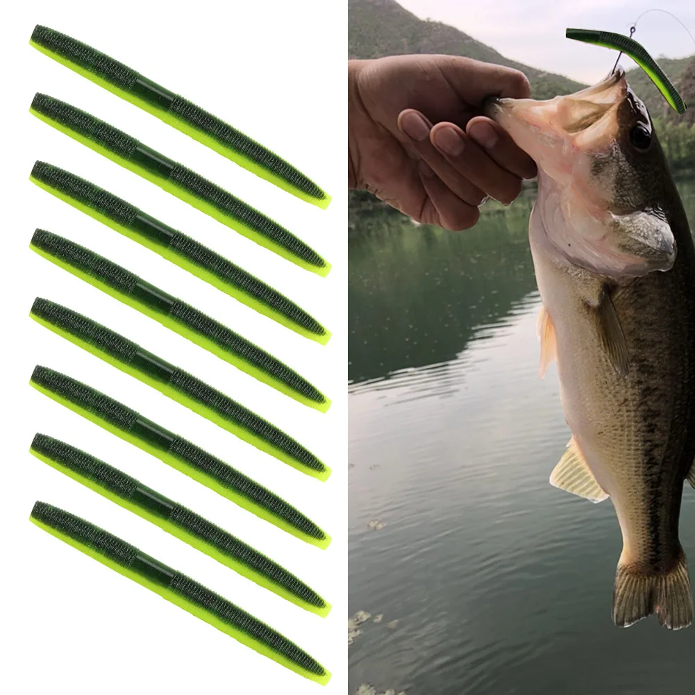 AR24 10cm/6.5g Soft Worm Fishing Bait Artificial Lifelike Simulation Lure Accessory Lifelike Worm Fishing Bait
