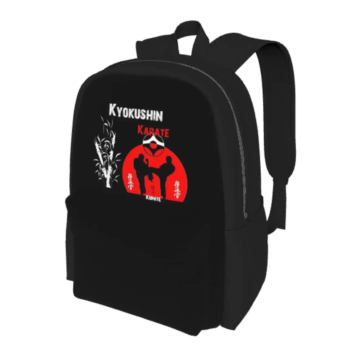 Kyokushi Karate Kumite Scene Student Backpack School Bag Hiking Travel Daypack for Men Women Bookbag Shoulder Bags
