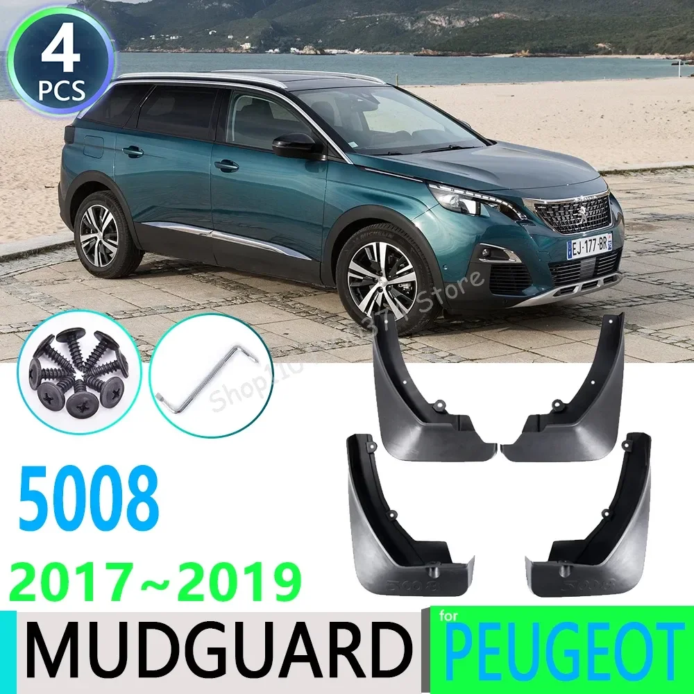 

for Peugeot 5008 2017 2018 2019 2nd 2 Generation Car Fender Mudguard Mud Flaps Guard Splash Flap Mudguards Car Accessories