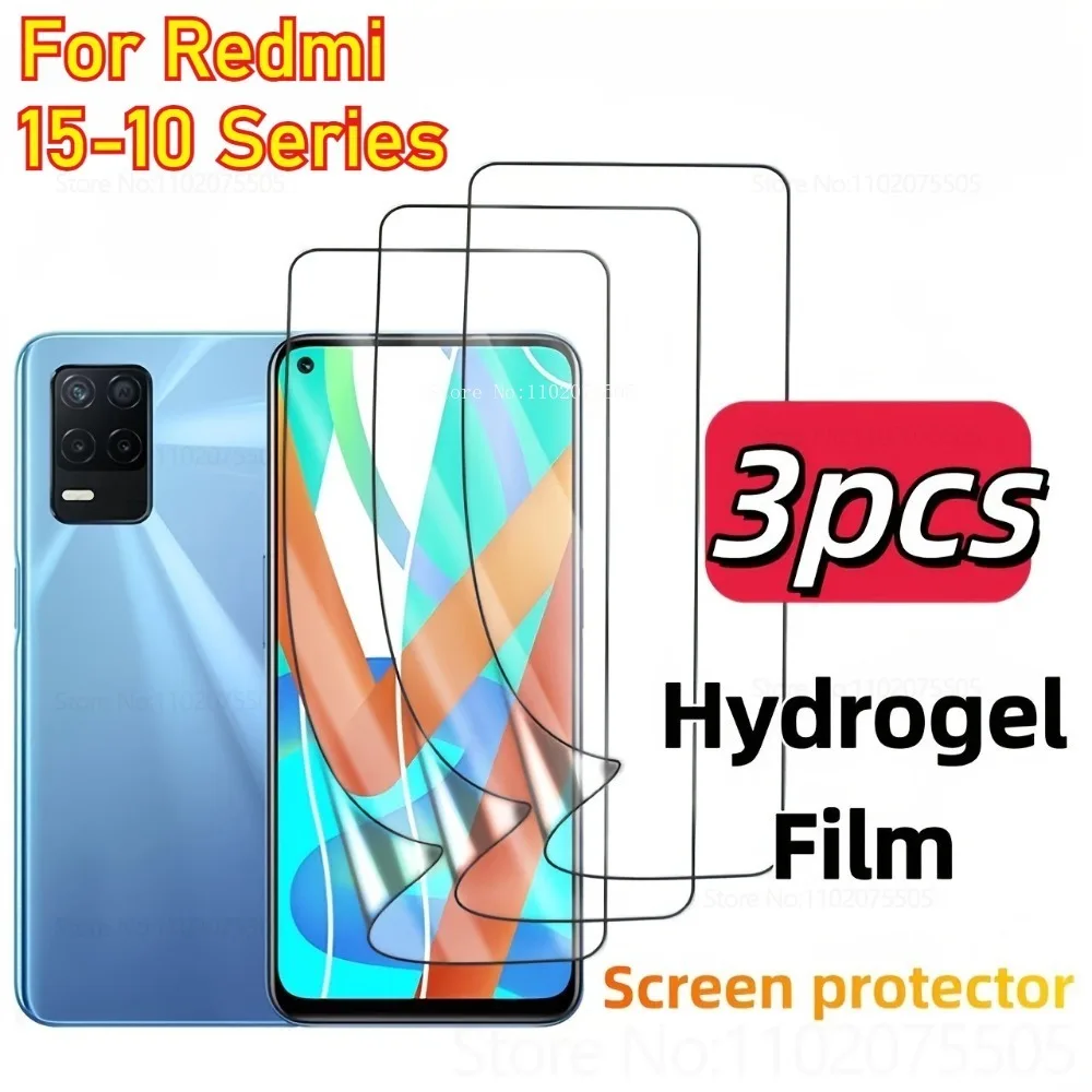

3Pcs Hydrogel Film Screen Protector for Xiaomi Redmi 15C 4G 15C 15 4G 14R 14C 13 5G 13R HD Film for Redmi 12C 11Prime 10 10Power