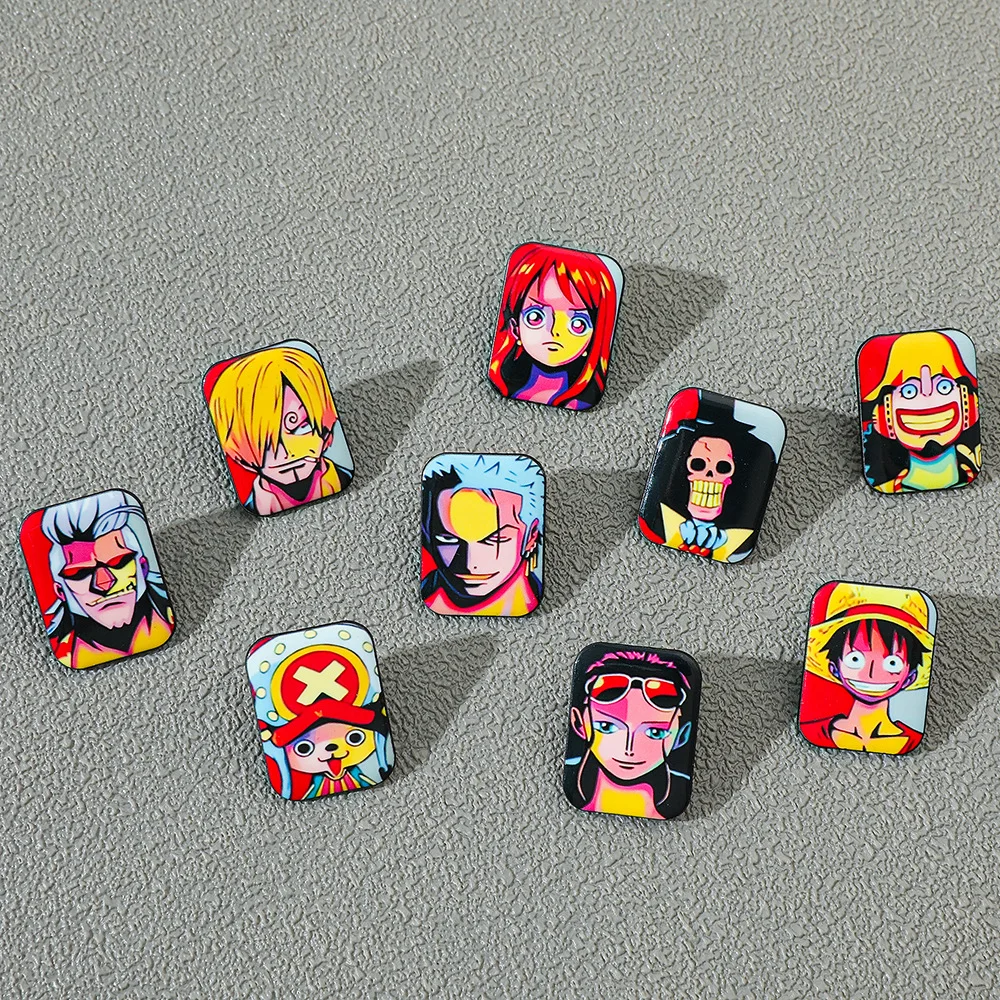 1pcs Cartoon Creative Anime Metal Badge Peripheral Character Alloy Printed Brooch Accessory