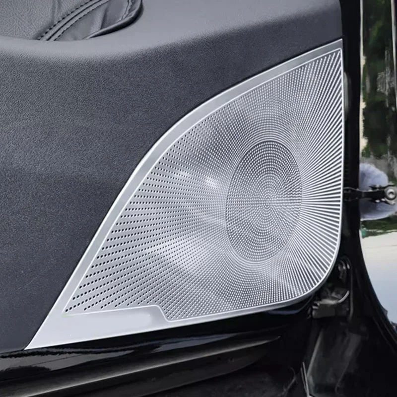 כיסוי צופר עבור tesla מודל y דלת חזית טור הגג האחורי רמקול קול מסגרת אודיו לוח שינוי דקורטיבי 2021-2023