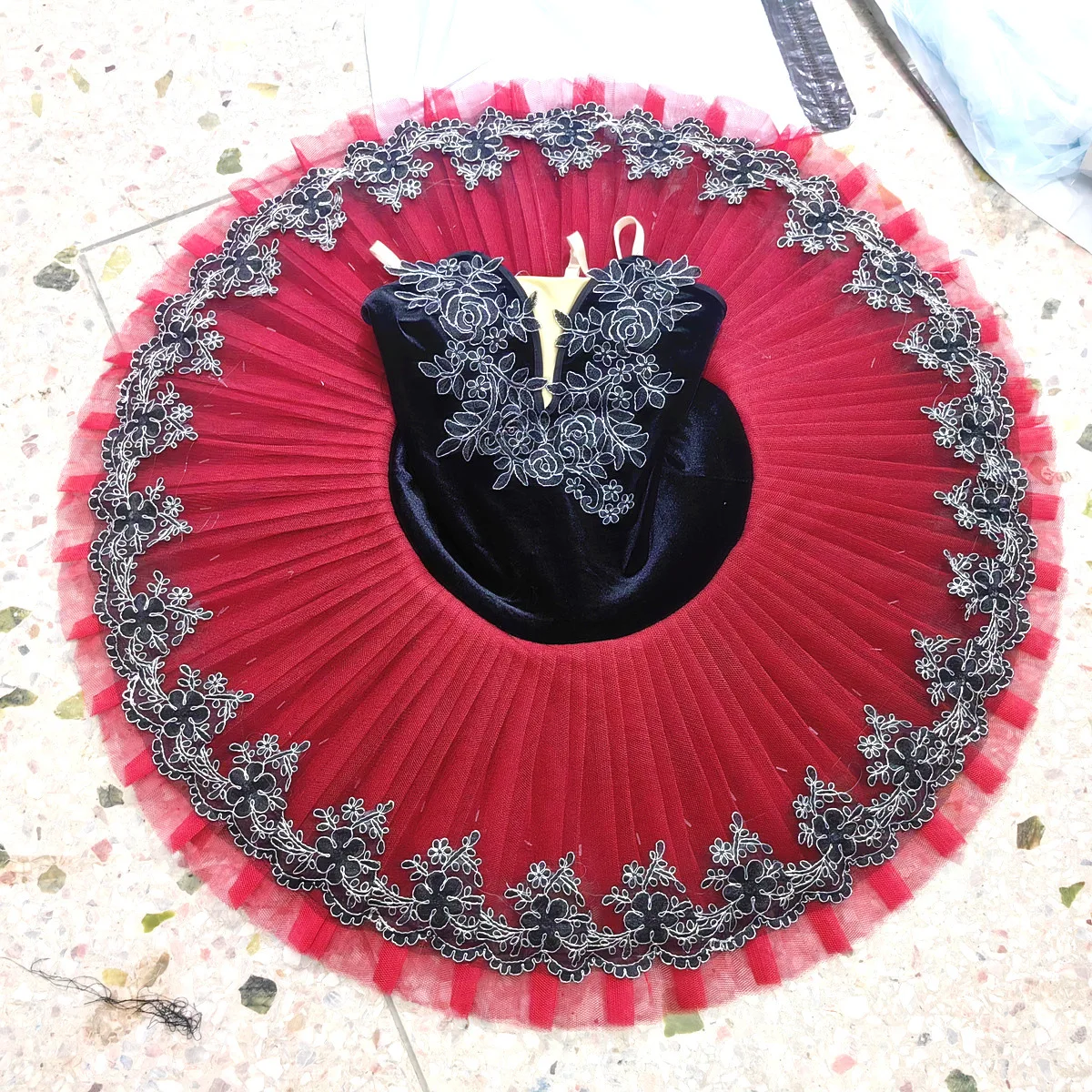 赤プロフェッショナルバレエチュチュバレエチュチュ-adulto-女性バレリーナパーティーバレエダンス衣装バレエドレス女の子のための