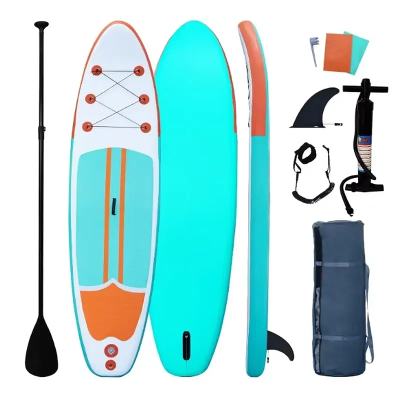 Inflatable Stand Up Paddle Board for Fishing and Surfing Water Sports SUP with Accessories Durable Design for Ocean Lake Use