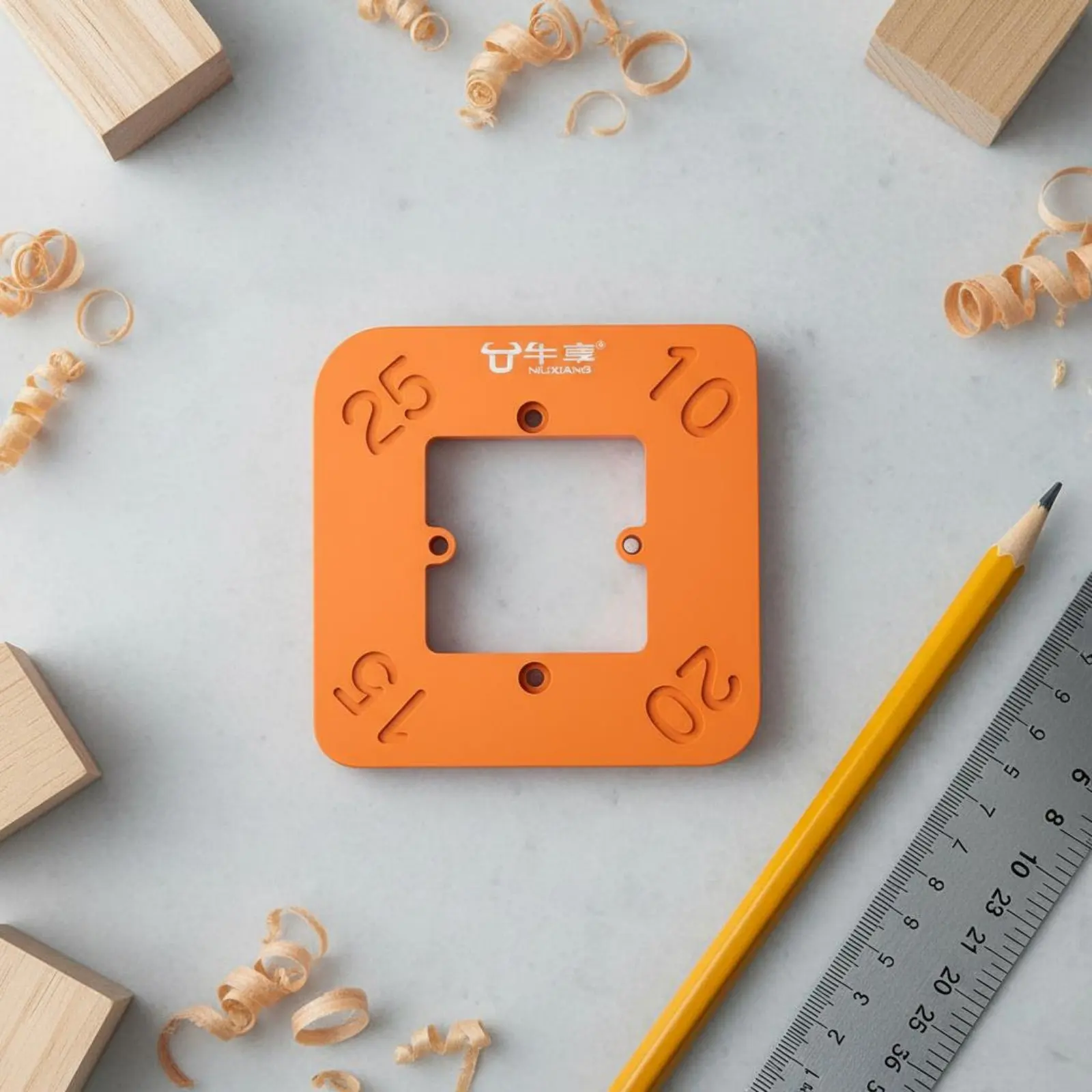 Wood Corner Rounding Template Easy to Use Arc Cutting Positioning Jig Round Corner Routing Guide Sturdy Metal for Woodworkers