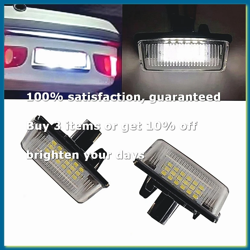 ●LED Number License Plate Light 81271-12503 for Crown S180 Noah Voxy Starlet EP91 Previa ACR50 GSR50-A57M