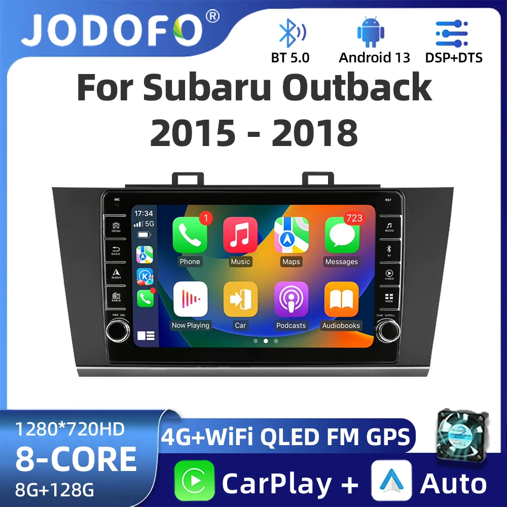 

For Subaru Outback Legacy 2015 2016 2017 2018 Car Multimedia Radio Stereo GPS Navigation Head Unit DVD PlayerCarplay Android 13