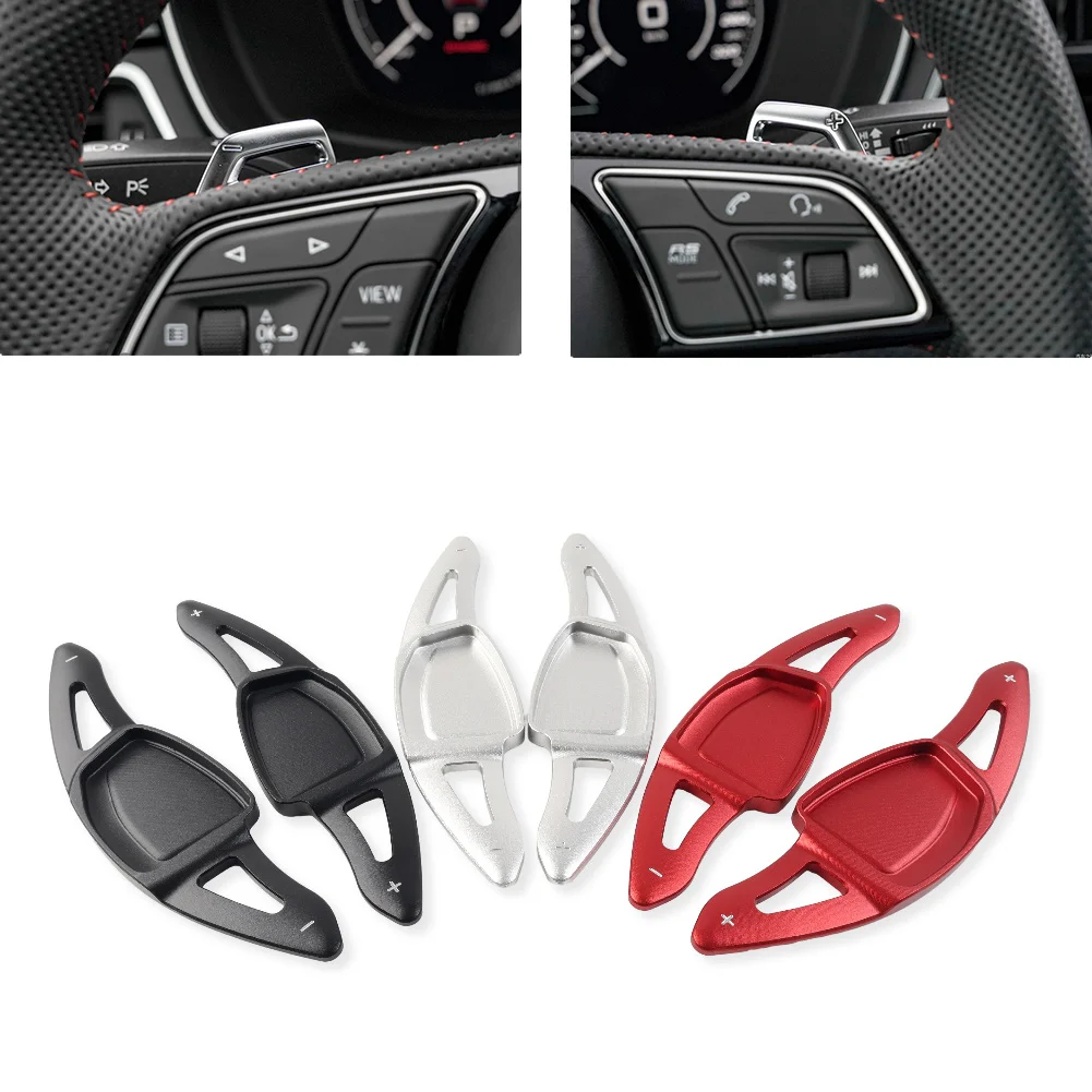 Aluminium Car Interior Steering Wheel Paddle Shifter Extend Accessories For Audi RS3 RS4 RS5 RS6 RS7 RS e-tron GT 2021-2023