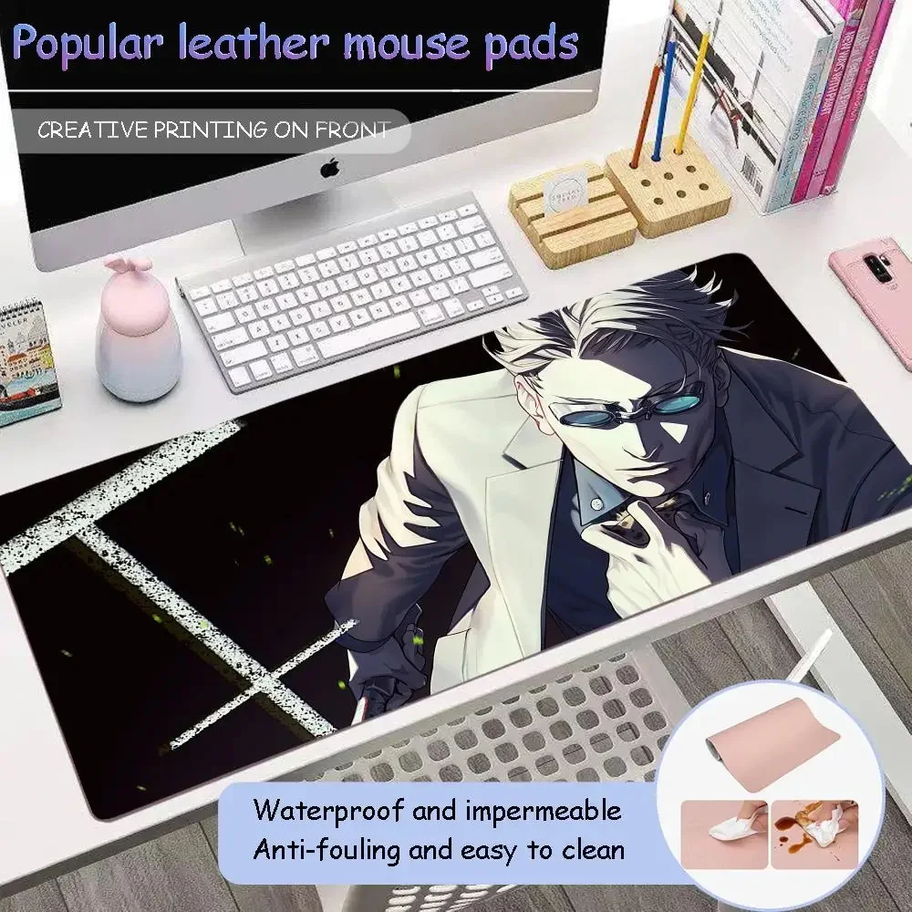 Hübsche Charaktere in Anime k_kento n_nanami Mauspad neue Pu Leder Maus Kawaii Pad wasserdicht Home Office Control Desk Pad