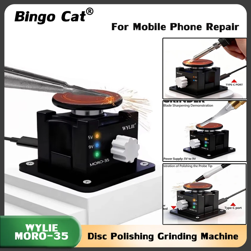 WYLIE MORO-35 Magic Hand Disc Polishing and Grinding Machine