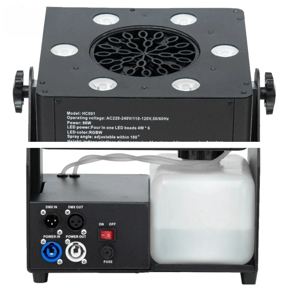 

4IN1 RGBW LED Super Bubble Machine Special Effect Equipment With DMX 512 Control For DJ DISCO Weeding Home Party New Arrivlas