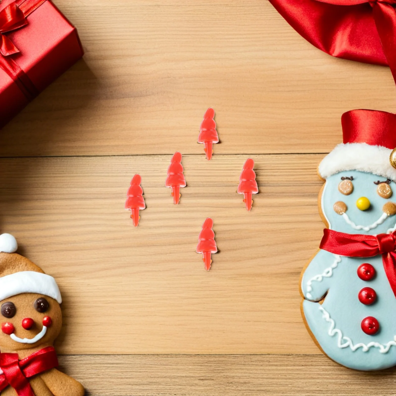 

200Pcs Mini Plastic Snowman Nose Red for Christmas Decoration DIY Ornament Making Winter Holiday Craft Activities Snowman Nose