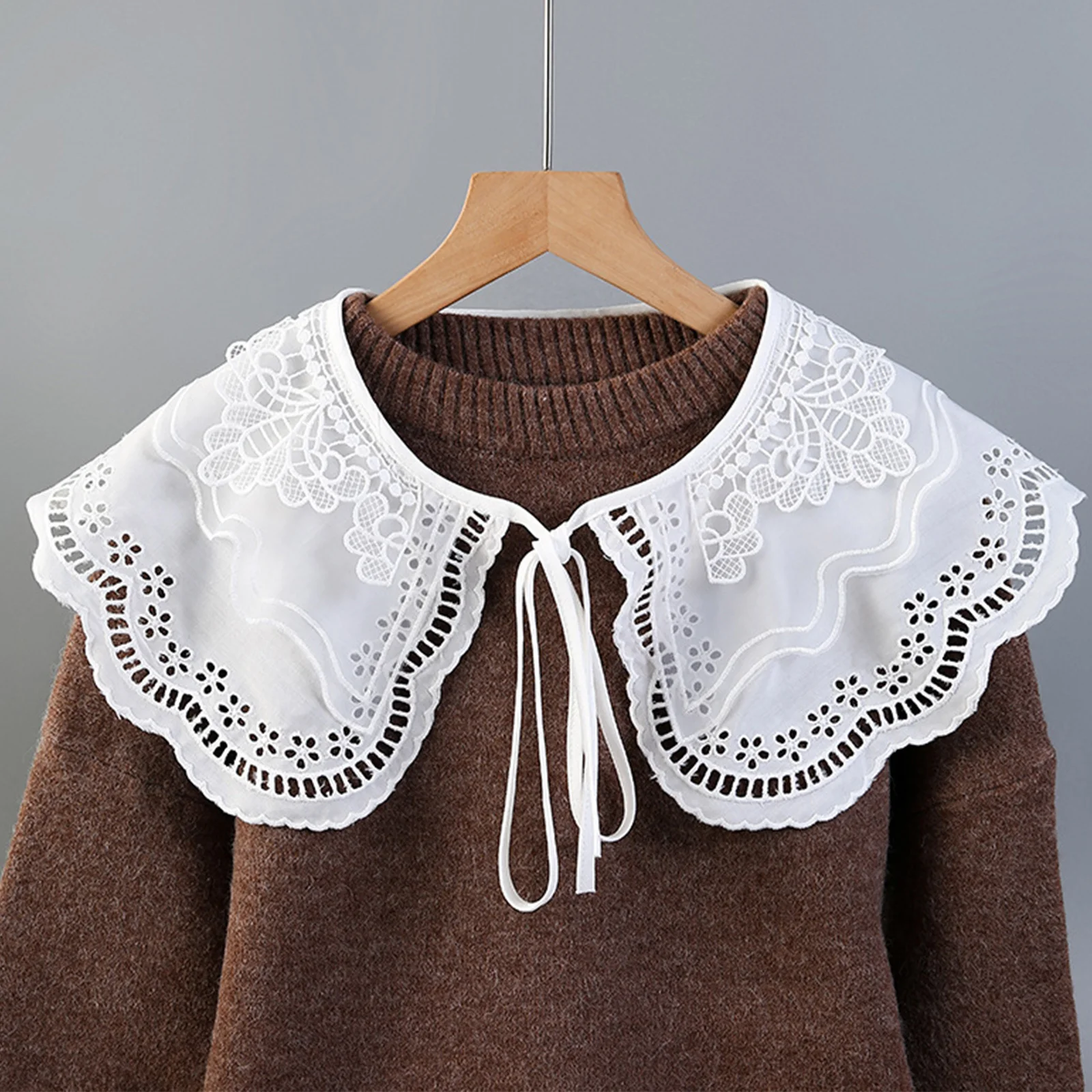 

1pcs For Women Shawl Detachable Dress Fake Collar For Women Office Wear Daily Fake Collar Dress Costume Accessory