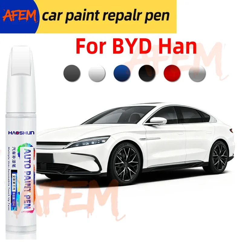 For BYD Han Paint Pen Touch Up Scratch Repair Car Detailing Tool Black Spray
