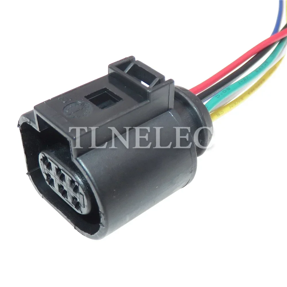 6 Pin Way Car Male Female Wiring Harness Connector with Wires Automotive Throttle Position Sensor Waterproof Socket For VW