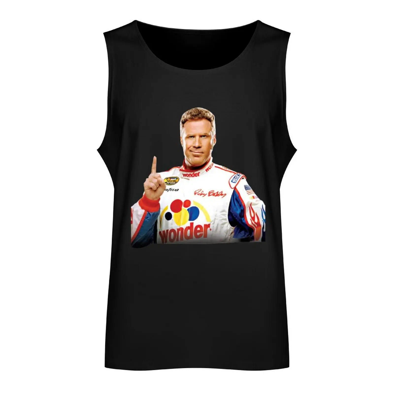 Ricky Bobby Tank Top Sportswear for men Man gym clothes Men's vest Men sleeveless tee