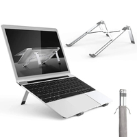 Aluminum Folding Laptop Stand Holder Riser Adjustable Portable Notebook Stand for MacBook Laptop