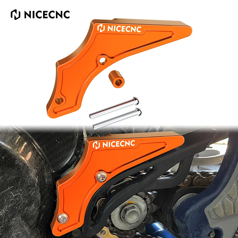 

NICECNC For KTM EXC 300 250 XCW TPi 2017-2023 2022 2021 SX XC 300 200 2017-2022 Motorcycle Chain Case Saver Sprocket Guard Cover