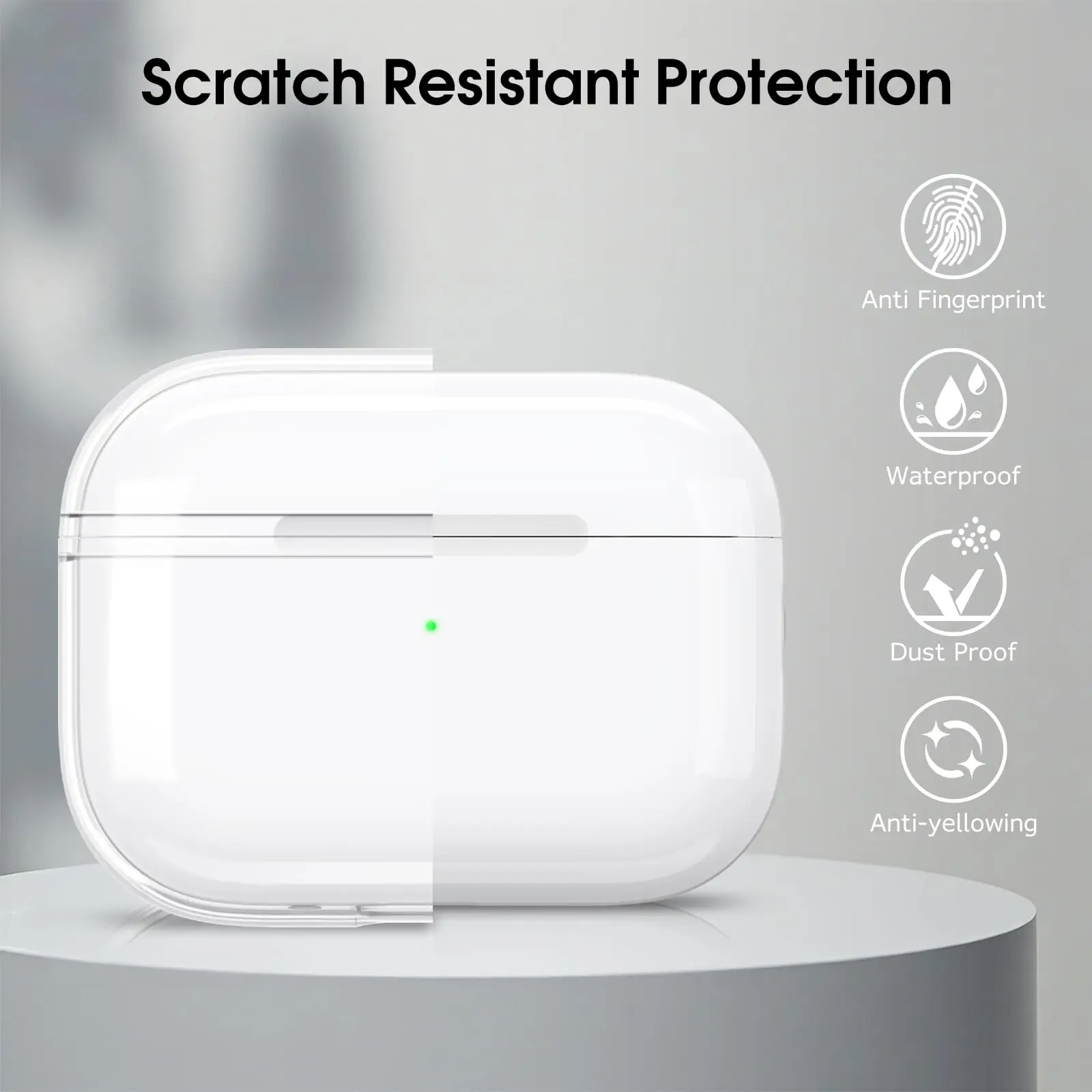 حافظة شفافة لأجهزة AirPods Pro 3 2025 حافظة سماعات أذن واقية مضادة للضياع ومضادة للصدمات لأجهزة AirPods Pro 3 3rd Pro3 Capa مع خطاف