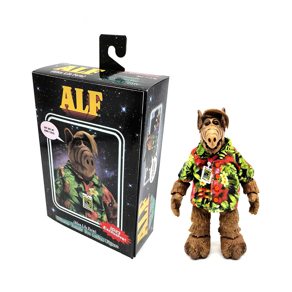 NECA Figure 2023 Exclusive Alien Life Form ALF Ultimate Cosmic Con Alf Action Figure Model Toys Joint Movable Doll Gift For Kids