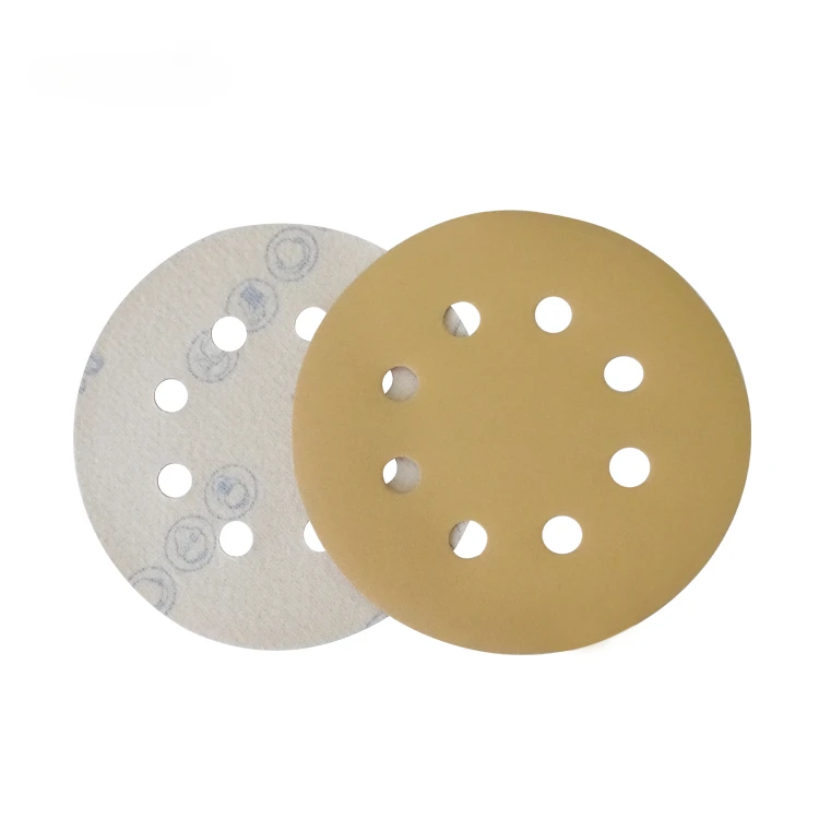 Sanding Paper Abrasive Disc Polishing Tool 100Pcs Assorted Grit 5Inch 8Holes Sandpaper for Wood or Metal