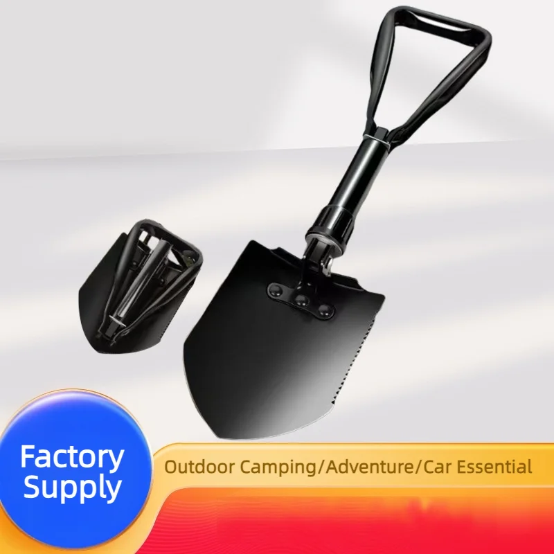 Multifunction Folding Shovel Manganese Steel Camping Spade Portable Outdoor Garden Digging Tool for Yard Planting Survival Use