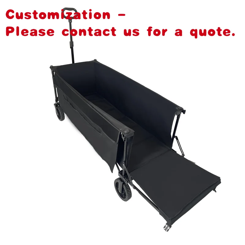 

custom.Safety Standard Stainless Steel Heavy Duty Hand Cart Folding Shopping Cart Beach Wagon