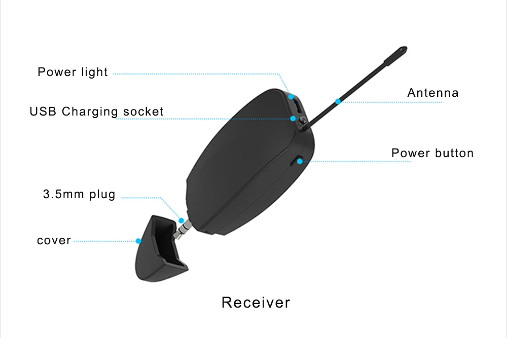 Saxcophone-グースネック付きのワイヤレスコンデンサーマイク,音声録音