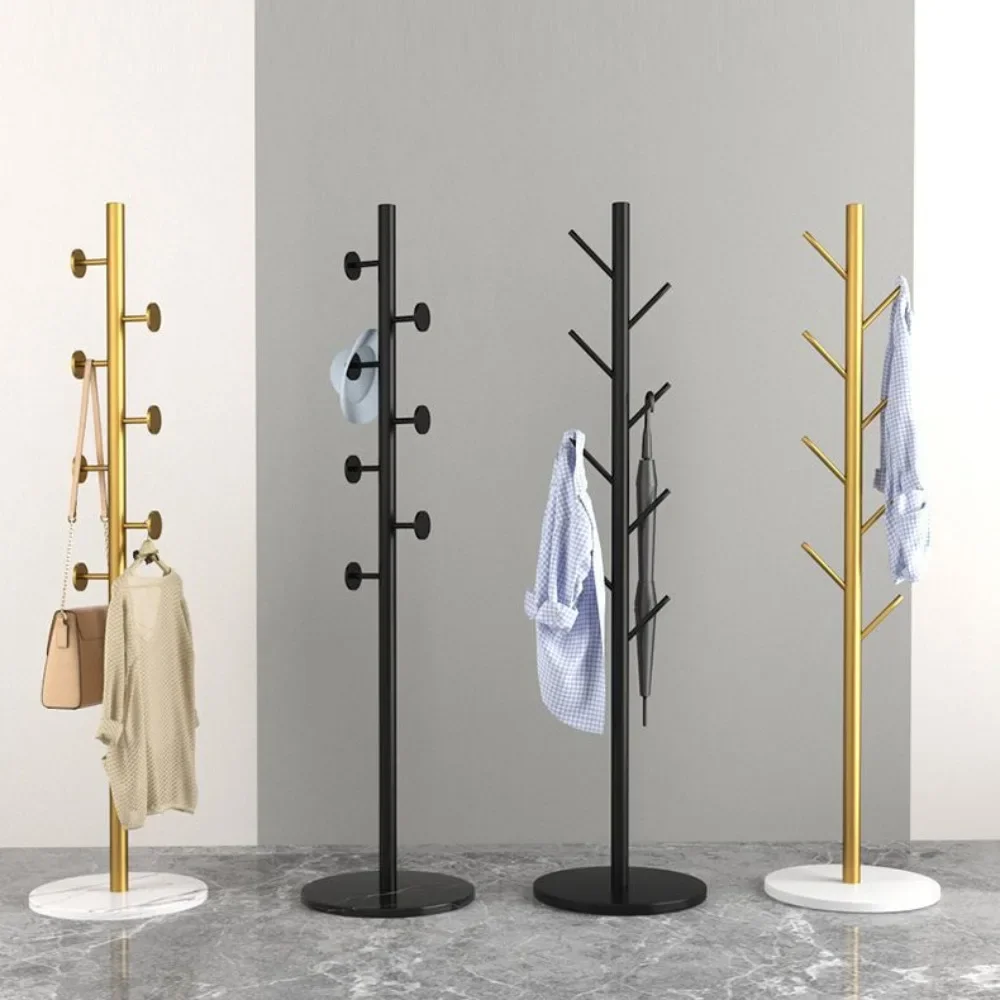 Clothing Rack Base Metal Hangers Tree Purse Rack Light Luxury Rock Plate Minimalist Standing Floor Clothes Hanger  Coat Rack