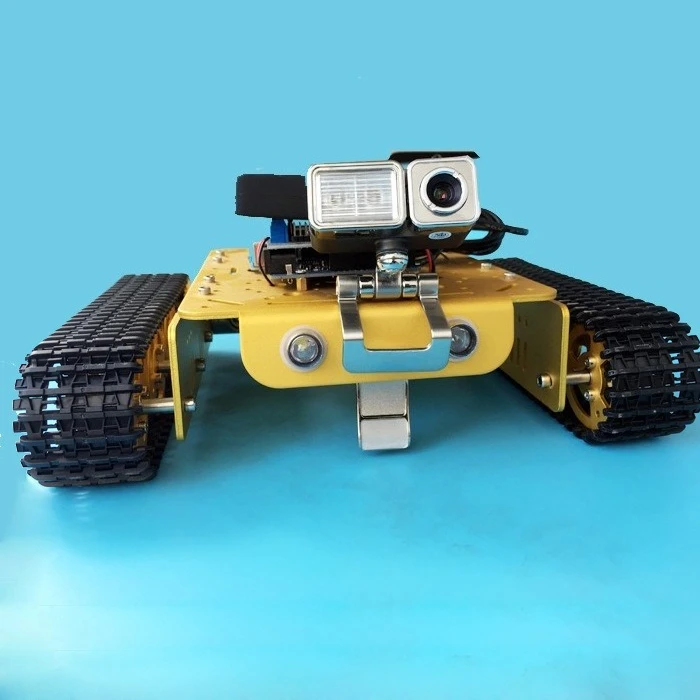 WiFi video remote control crawler chassis trolley video transmission control machine trolley