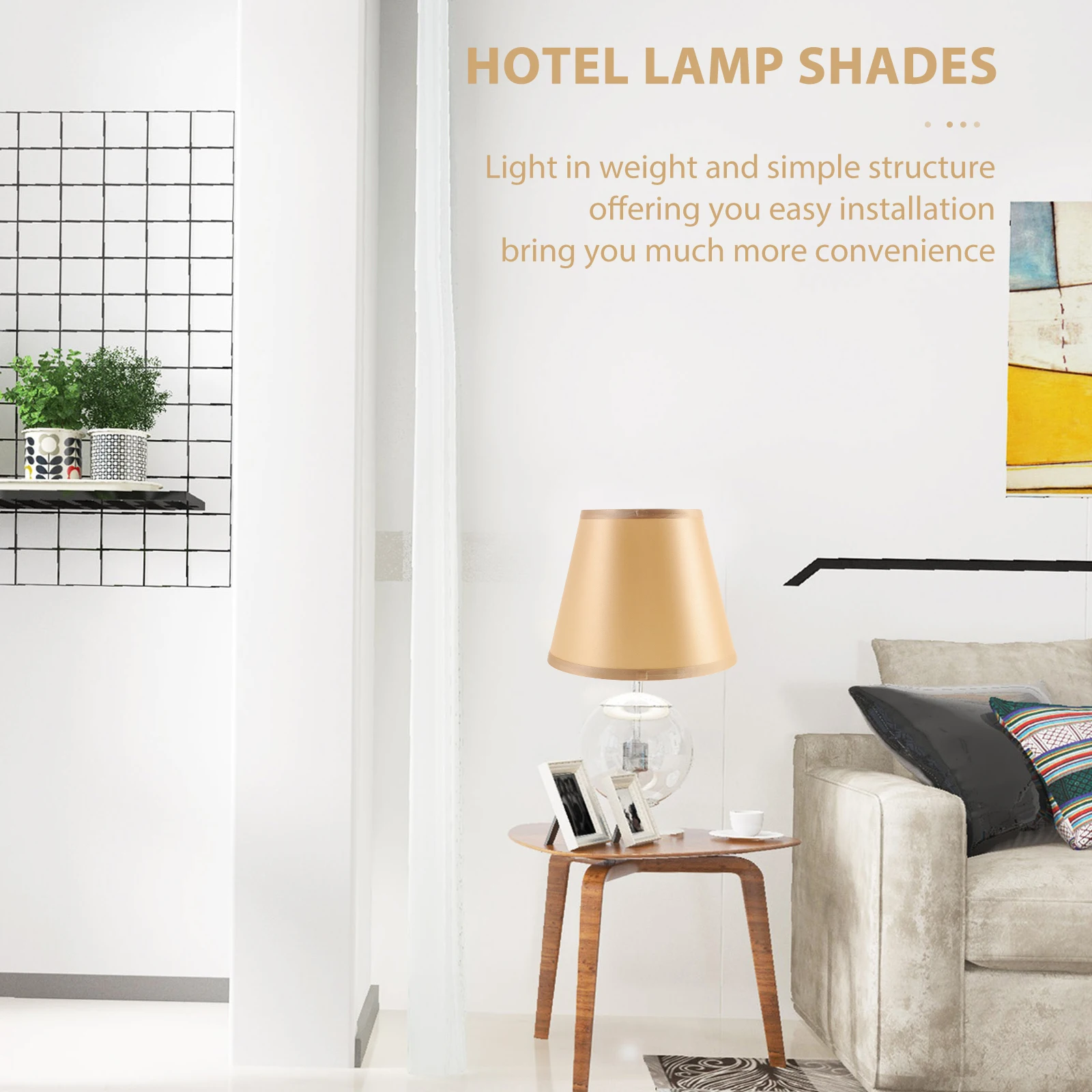 

Sturdy Cloth Lampshade Fabric Light Cover For Home Wall Floor Table Lamps Dust Insect Resistant Soft Light Decorative Chandelier