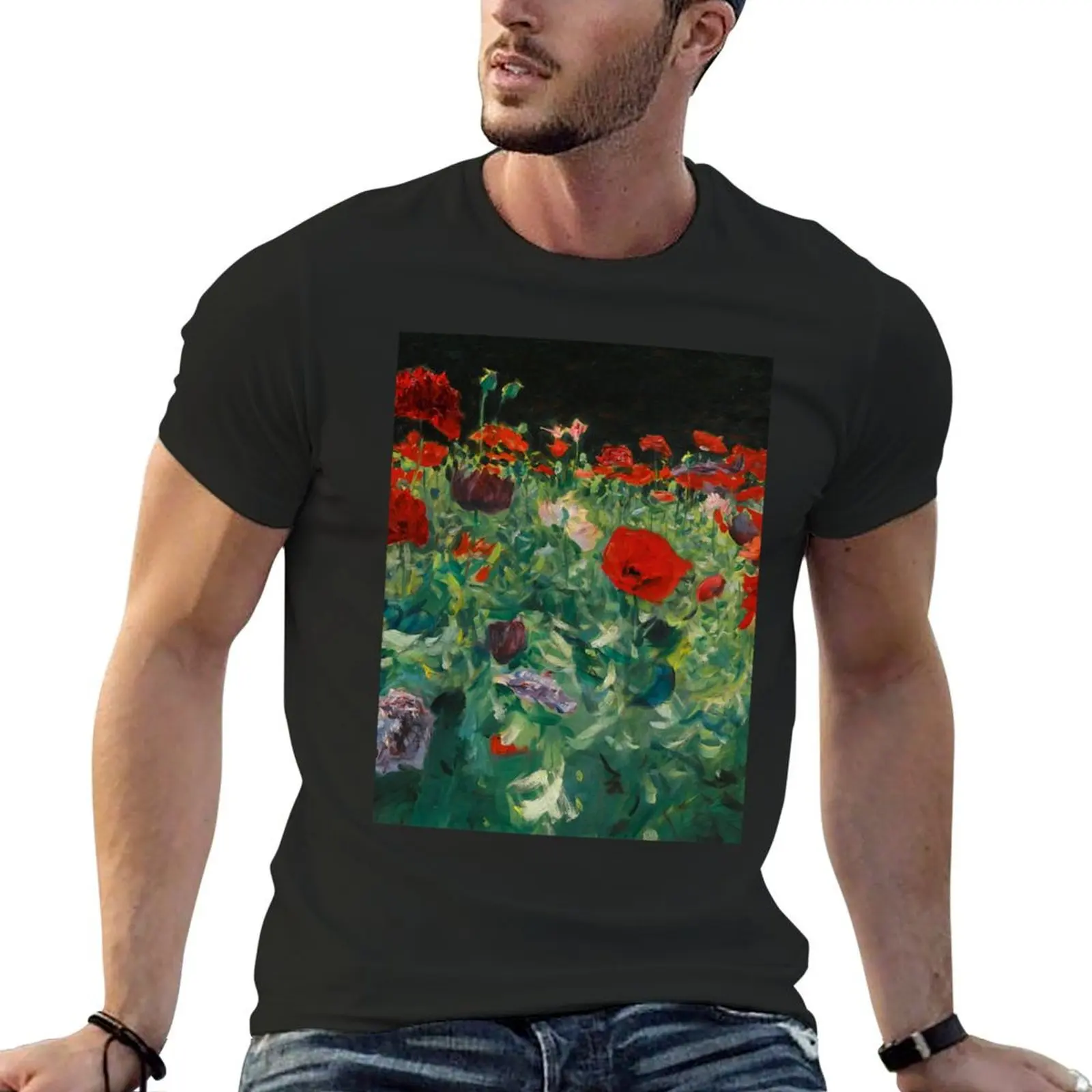 Funny Gift For John Singer Sargent Poppies Gifts For Fan T-Shirt boys animal print shirts graphic men clothes