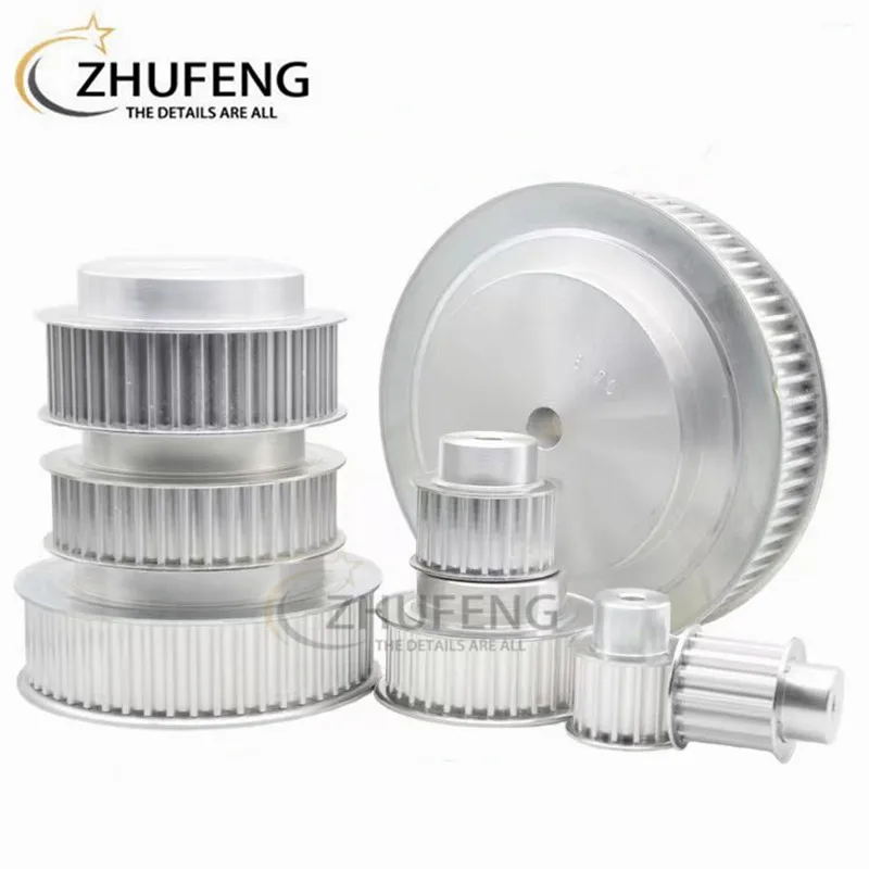 Imagem -04 - Padrão do Alufer da Polia do Sincronismo de Zhufeng Htd 8m Parte 8t 36t 37t 38t 39t 40t 42t Largura 27 32 mm Processo Furou 10 mm 12 mm o