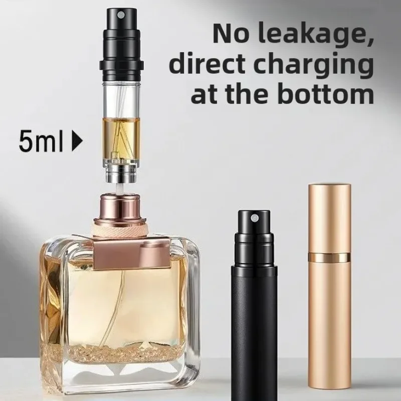 4PCS 5ML Empty Cosmetic Subpackaging Bottle Bottom Fill Spray Portable Pocket Perfume Storage Vessel